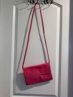 Free People Hot Pink Crossbody Flap Bag